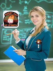 1 pezzo Portanome retrattile divertente, portabadge creativo a fumetti, progettato per professionisti. Caratterizzato da illustrazioni realistiche di emozioni d'ufficio, pratico e divertente, aggiunge un'atmosfera rilassata al luogo di lavoro. Retrattile e robusto, con cavo durevole e molletta in metallo, adatto per ufficio, ospedale, scuola, ecc. Ideale per professionisti, personale medico, insegnanti e lavoratori creativi. - Multicolore - Visualizzare 5