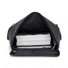 saroxi Rucsac casual pentru bărbați, rucsac la modă cu husă flip-cover, ușor și portabil, potrivit pentru călătorii, camping, drumeții, școală, studenți, tineri, cadou esențial - Negru - Vizualizare 3
