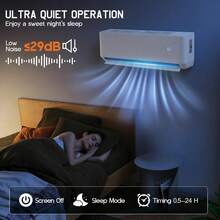 20000 BTU 2 Zone Mini Split AC & Heat Pump – Ductless Inverter System With 9K+9K / 9K+12K / 12K+12K, 25 SEER2, WiFi App Control, Pre-Charged, 208–230V - 雙區 20000 BTU (12k+12k)-WIFI - 查看 7