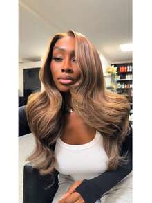 funky girl Tóc nối 3 tông màu 4/27/613 màu vàng óng ánh, tóc thật, kiểu ombre nâu gợn sóng, tóc nguyên chất, 1 bó/gói, dài 14-22 inch, nặng 90g/bó. - S4/27/30 - Xem 7