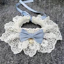 Collier détachable à motif floral avec nœud papillon mignon pour chat, beau et élégant, avec clochette, convient aux chats d'intérieur, chatons, petits chiens, chiots et autres petits animaux de compagnie, accessoires pour chat - Multicolore - Voir 13