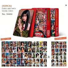 92 piezas Juego de tarjetas fotográficas KATSEYE | Gabriela, Lana, Sophia, Manon, Yoonchae, Mei Tarjetas LOMO Mini y pegatinas | Colección de fans de ídolos de K-POP de doble cara HD de la serie de álbumes talla grande recientes "TOXIC" y "Born To Shine", decoración de scrapbook y diario, mercancía musical, edición limitada de coleccionistas, regalo exclusivo de fans, 2026 - Multicolor - Ver 7