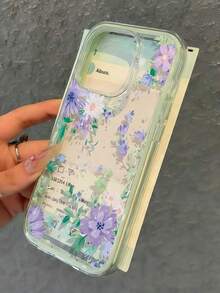 柔软舒适的纯色打孔手机壳，浪漫紫色花卉2D图案印花透明后盖，兼容 11/12/13/14/15/16/16 Pro Max/12 Pro/13 Pro/14 Pro/15 Pro/16 Pro/14 Plus/15 Plus/16 Plus/12 Pro Max/13 Pro Max/14 Pro Max/15 Pro Max/16 Pro Max，高端软壳手机壳，兼容 17/17 Pro/17 Pro Max/Air - 彩色 - 查看 3