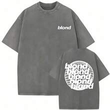 2026 Summer TopsWomen's Vintage California Los Angeles Graphic T-Shirt - Casual Round Neck, Short Sleeve, Cotton, Machine Washable, EST 1776 Print202 - 灰色 - 查看 7