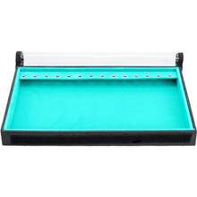 5 Large Jewelry Trays In Velvet Faux Leather (33x22cm) With Cover - 綠松石 - 查看 6