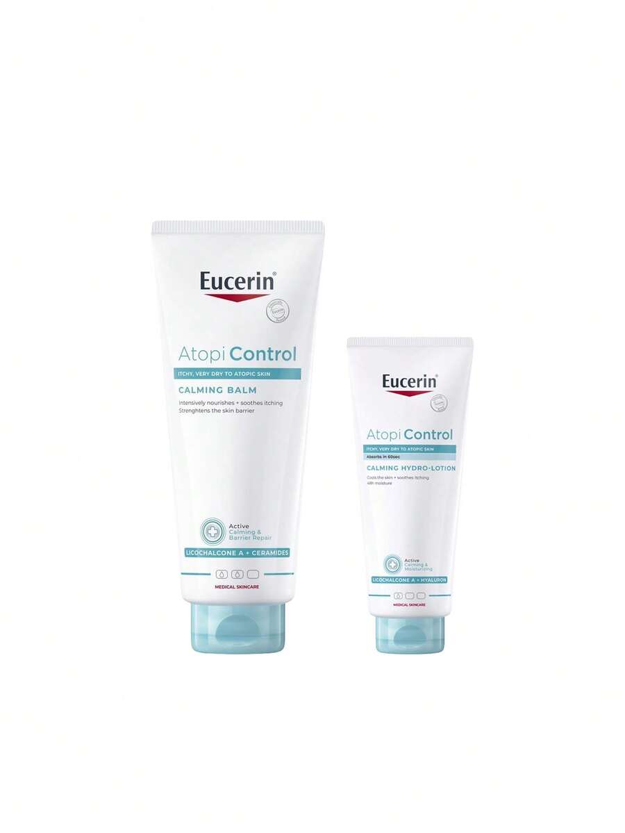 [Bundle] AtopiControl Eucerin Body Balm 400 Ml + Eucerin Ultra Light Body Emulsion 400 Ml - AtopiControl - View 1