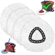 4-Pack Microfiber Mop Head Replacements, Provides Efficient Cleaning And Easy Maintenance For Your Mop - 4 件裝(1 包) - 查看 9