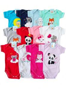 Complete 36-Piece Cotton Baby Boy Or Girl Layette Set For Newborns - hồng - Xem 4