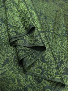 1pc Bohemian Style Floral Jacquard Cashmere Blend Scarf For Women, Vintage Tassel Scarf/Headscarf, Suitable For Daily, Office, Wedding And Other Occasions, Spring/Summer/Autumn,Beach,Holiday - Army Green - View 5