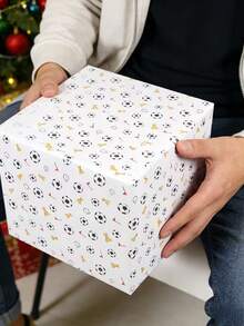 20/10pcs Football Themed Gift Wrapping Paper, Designed With Football Inspiration, Suitable For Birthday, Holiday Celebration, Football Theme Party, Gift Packaging, And Football Events, Ideal Packaging For Any Football-Related Gifts. - One Size Fits All - View 7