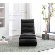 Patio Sofas - Black + Linen + Foam - View 7