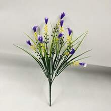 1/5 piezas Flores de lirio de cala artificiales, decoración de mesa para exteriores, flores de plástico realistas, adecuadas para el hogar, porche, jardín, decoración de cementerio de primavera/verano, ramo de boda, decoración de habitación, decoración de Halloween, regreso a la escuela, decoración de otoño - Multicolor - Ver 14