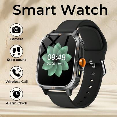 2026年升级版智能手表，男女通用，具备通知提醒、健身追踪、多种运动模式、表盘自定义、多语言、音乐播放器等功能，兼容iOS和安卓系统。是复活节、父亲节和母亲节的理想礼物。1.83英寸显示屏，男女皆宜，情侣佩戴也合适。