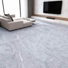 15/30 piezas Pegatinas autoadhesivas de mármol falso para piso, acabado mate, impermeables, antideslizantes, adecuadas para cocina, baño, sala de estar, papel tapiz de PVC, para renovación del hogar, decoración de pared y piso, decoración de piso de baño - Multicolor - Ver 9