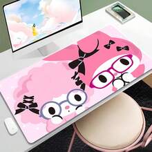 SANRIO 1pc Cute Mouse Pad - Large Kawaii-Style Pink Desk Mat Featuring , And ; A Large Mouse Pad Suitable For Laptops, Gaming, And Office Use - 1 - View 6