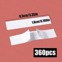 360 pezzi/180 pezzi/108 pezzi/36 pezzi Nastro adesivo trasparente biadesivo per donne, coperture per capezzoli invisibili, colla forte per vestiti, accessori antiscivolo, adesivi di fissaggio, anti-esposizione, protezione della pelle, essenziali per vacanze, campeggio, viaggi, San Valentino, Natale, Pasqua - Bianco - Visualizzare 14