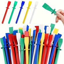 6/12 piezas Herramientas aplicadoras de pegamento de colores - Herramientas de precisión para manualidades de cuero - Duraderas y fáciles de limpiar - Espátula para pegamento de arte - Proyectos creativos hechos a mano de multicolor - Multicolor - Ver 8