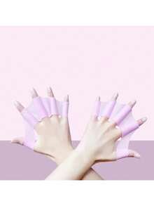 1件成人户外游泳池派对训练硅胶游泳脚蹼，青少年游泳沙滩必备自由游泳训练板 - 彩色 - 查看 17