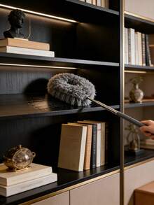 Chổi phủi bụi chống tĩnh điện có thể thu gọn, chổi lông mềm dẻo nhỏ tròn dùng trong gia đình. - Nhiều màu - Xem 13