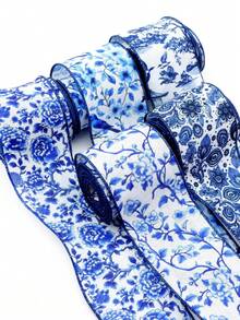 1Roll 5 Yards Flower Embroidered Webbing Sewing Lace Ribbon DIY Craft Clothing Accessories, - Multicolor - View 9