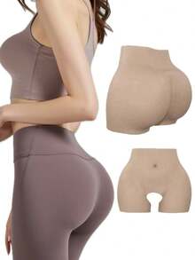 Silicone Buttock Lifting Pants, 3D Realistic Buttock Design, Comfortable Wear, Ideal Gift - Apricot - View 1