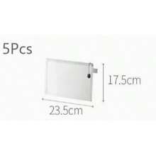 1/5/10/20 Pezzi Buste Trasparenti per Documenti, Disponibili in Tre Misure, Dimensioni A4/A5/A6. 1 Confezione, Misure S/M/L. Buste con Cerniera per Documenti, Borse Organizer per Giocattoli Puzzle, Borse per Matite, Cartelline, Borse per Cancelleria da Ufficio, Borse Regalo, Forniture per il Ritorno a Scuola, Forniture Scolastiche. - Bianco - Visualizzare 19
