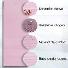 Tapete Plegable para Ejercicio y Yoga Grueso Colchoneta Antideslizante Portátil para Yoga Pilates y Rutinas de Fitn Tapete Deportivo Cómodo y Resistente - Rosa - Ver 2
