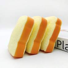 1pc Stress Relief Toy - Realistic Bread Model Slow Rising Soft Toy, Gag Gift (Toast Style) - Multicolor - View 5