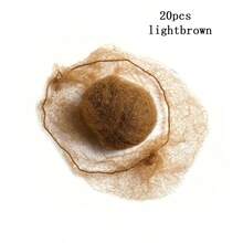 5毫米耐用尼龙发网，黑色/米色/棕色，假发和网状发型造型工具 - 彩色 - 查看 11