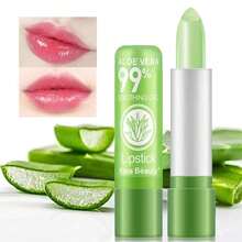 1/5PCS Aloe Vera Lipstick, Long Lasting Nutritious Lip Balm Lips Moisturizer Magic Temperature Color Change Lipstick - 多種口味 - 查看 2