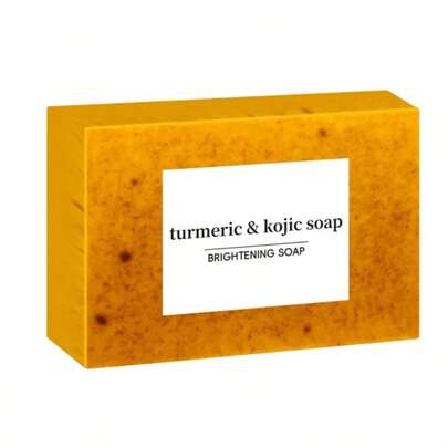 Handmade Cold-Processed Soap With Turmeric, Lemon, Quercus And Ginger For Face And Body Wash (Granule Soap)