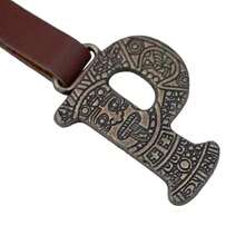 Metal Keychain With Engraved Initial And  Calendar - Handmade Gift Of Mexican Heritage - Letter P - View 4