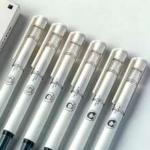 INS风格高品质速干中性笔，适用于考试和作业。TacoTaco液体墨水走珠笔，办公学习文具。 - 長方形 - 查看 4