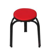 Cojín redondo portátil de 12 pulgadas de colores - Material de poliéster duradero y fácil de limpiar, adecuado para uso en interiores y exteriores, almohadilla multicolor reutilizable para banco del hogar y esterilla de camping al aire libre - Multicolor - Ver 3