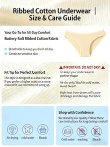 12 Packs Random Color Packaging Of Women's Briefs,  Solid Color Simple Ribbed  Soft, Stretchy And Breathable Women's Knitted Panties, Available In A Variety Of Colors And Sizes From S To XXL, Suitable For Comfortable And Casual Wear - Màu sắc ngẫu nhiên - Xem 4