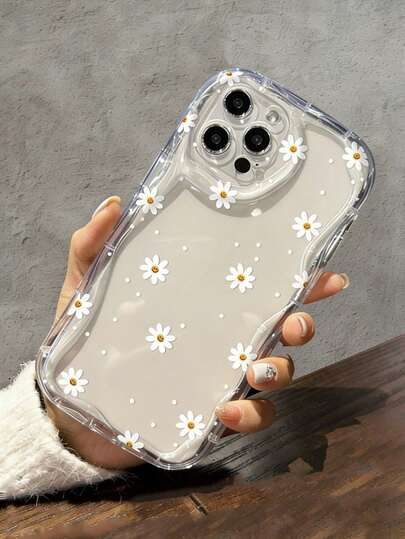 Flower Phone Case Apple Phone Case , Brighten Your Simple Thickened Anti-Drop Phone Case Compatible Waterproof Shockproof Scratch-Resistant,For 17Promax/16Promax/15Promax/17Pro/16/15/14/13/12/11
