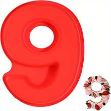Khuôn bánh silicon 3D cỡ lớn, khuôn bánh số từ 0-9, khuôn nướng bánh cho sinh nhật và kỷ niệm ngày cưới với nhiều thiết kế sáng tạo. - Nhiều màu - Xem 19