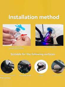 Wind-Powered Mini Airplane Decor, Suitable For Motorcycles And Bicycles, Driven By Wind Energy Without Batteries, Fashionable Design, Makes A Great Decorative Gift - Multicolor - View 4