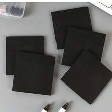 高品质纯黑色便签本，适合学生使用，黑色标签贴纸，可重复使用，是记笔记的理想之选。 - 均碼 - 查看 9