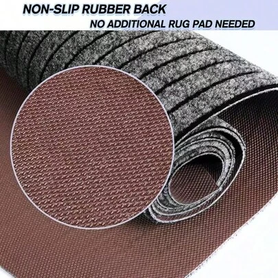 1 pieza Alfombra de goma a rayas antideslizante para la cocina, alfombra lavable, cobertura completa, absorción de aceite DIY, para cocina, pasillo, pasarela, entrada, baño, alfombra antideslizante lavable para exteriores