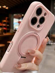 适用于 17 Air 17 16 15 14 13 12 11 Pro Max 16e 的磁吸式无线充电软硅胶保护壳 - 粉色 - 查看 1