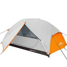 Carpa Forceatt para 2 y 3 Personas es Impermeable y Resistente al Viento Tienda de campaña para 3 a 4 Estaciones Poste de Aluminio Ligero Que se Puede Instalar rápidamente Ideal para Senderismo - 2 personasgris y naranja - Ver 4