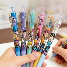 Hasbro Bolígrafo de gel retráctil con clip de metal, bolígrafo neutral de la caja ciega del grupo de chicas cazadoras de demonios de K-pop - Multicolor - Ver 3