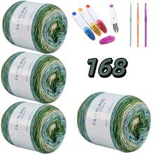 4pcs Colorful Thread+4pcs Scissor Crochet Set, Used For DIY Knitting And Crochet Sweater Scarves, Halloween Decorations, Crochet Supplies, Halloween Decorations, Gift Crochet Sets, Guest Wedding Handmade Gifts, Mother's Day Teacher's Day Gifts - A49 - 查看 18