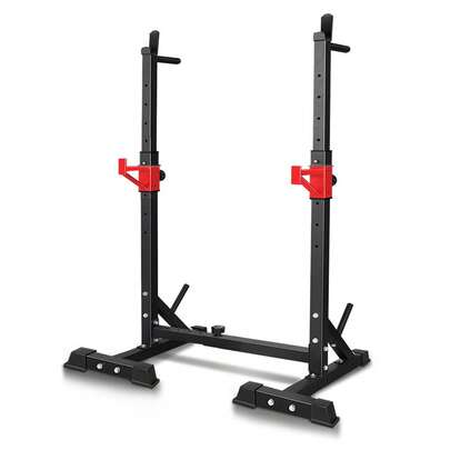  BLACK LORD Adjustable Squat Rack Fitness Weight Bench Lifting Barbell Stand Gym