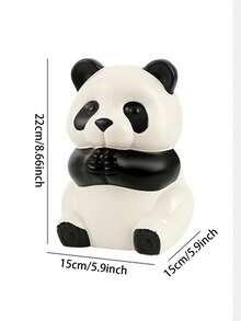 1 pièce Boîte à mouchoirs en forme de panda mignon, support créatif pour papier-mouchoir, boîte de rangement pour mouchoirs en forme d'animal originale pour la décoration de la maison, distributeur de mouchoirs de bureau pour la salle de bain, le salon, la chambre, le bureau, organisateur de bureau kawaii, boîte décorative originale, accessoire de chambre adorable, solution de rangement pratique, support avec design animal charmant - Voir 2