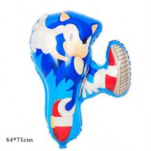 Hasbro 32-Inch 1-9 Blue Number Foil Balloons, Hedgehog Cartoon Character Balloon Set, Cartoon Aluminum Foil Balloons, Suitable For Birthday Party Decoration - View 8