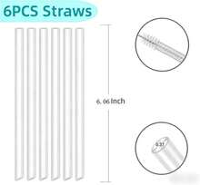 Bubrike Replacement Straws ONLY Compatible With 20 Oz (New Version) Stanley IceFlow 2.0 Flip Straw Tumbler,Built-In Straw With Larger Diameter-6 Pack(Not For Old Model 20oz Stanley Iceflow Flip) - MàuA - Xem 2