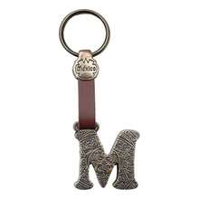 Metal Keychain With Engraved Initial And  Calendar - Handmade Gift Of Mexican Heritage - Letter M - View 1
