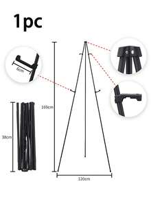 Giá vẽ gấp gọn 66 inch, giá đỡ biển hiệu tiệc mừng em bé - giá trưng bày di động - chịu tải 5 lbs, thích hợp để trưng bày biểu ngữ và áp phích tiệc mừng em bé, chân đế ba chân bằng kim loại có thể điều chỉnh, giá vẽ để bàn và sàn, giá vẽ ba chân bằng kim loại lớn có thể điều chỉnh với đế màu đen, quà tặng Phục Sinh, giá vẽ cần thiết cho đám cưới, giá đỡ áp phích để sàn tức thì, nhẹ và có thể gấp gọn, trang trí ngoài trời cho sinh nhật, đám cưới. - Nhiều màu - Xem 12